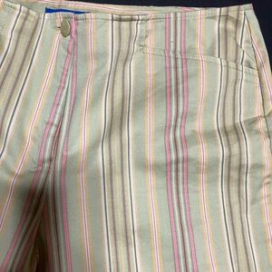 JH Collectibles Green and Pink Striped Skirt